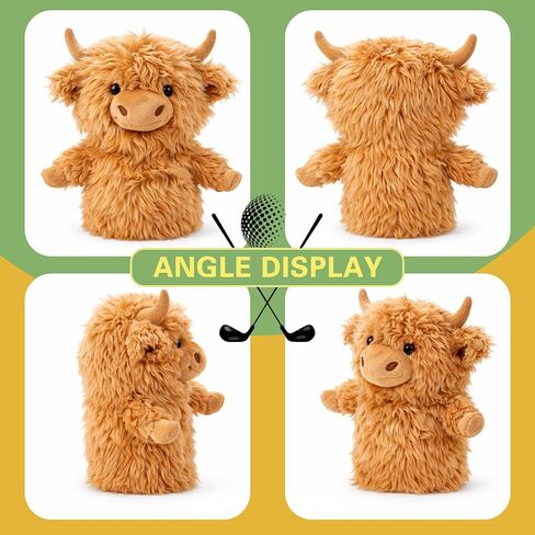 Funny Animal Golf Club Headcover, Plush Driver Headcover Fits Standard 460cc Driver, Unique Golf Gifts for Men Women Golfers in Kuwait