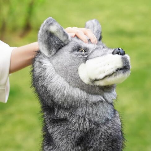 أغطية رأس الجولف Big Crazy Wolf، غطاء رأس سائق الحيوان، تصميم حيواني واقعي، بطانة ناعمة لحماية النادي، أغطية نادي الجولف تناسب سائق يصل إلى 460 سي سي، هدية للعائلة والأصدقاء in Kuwait