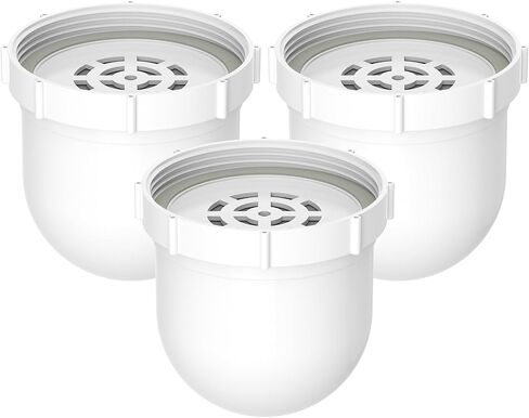 Water Pitcher Replacement Filter Compatible with Clearly Filtered No.1 Filtered Water Pitcher, High-Efficiency Coconut Shell Activated Carbon for 365+ Contaminants, 2 Water Filter +1 Pre-rinse Bag in Kuwait