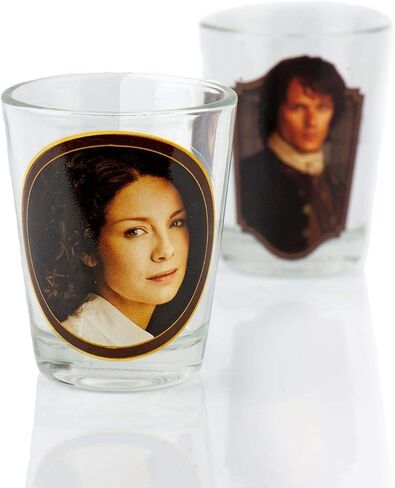 Surreal Entertainment Outlander Collectibles Jamie and Claire Fraser Shot Glasses | Collectors Edition in Kuwait