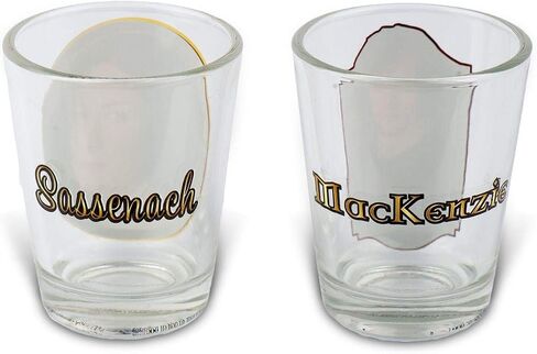 Surreal Entertainment Outlander Collectibles Jamie and Claire Fraser Shot Glasses | Collectors Edition in Kuwait