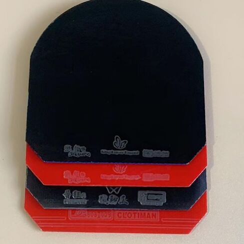 Red/Black PingPong Rubber Sponge 4mm, Table Tennis Bat Replacement Rubbers Sheet, Table Tennis Accessories, 2pcs/Set. A Rubber Protector is Included as a in Kuwait