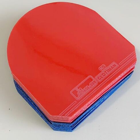Red/Black PingPong Rubber Sponge 4mm, Table Tennis Bat Replacement Rubbers Sheet, Table Tennis Accessories, 2pcs/Set. A Rubber Protector is Included as a in Kuwait