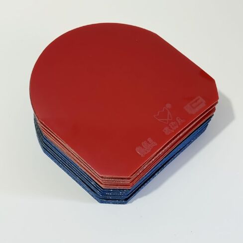 Red/Black PingPong Rubber Sponge 4mm, Table Tennis Bat Replacement Rubbers Sheet, Table Tennis Accessories, 2pcs/Set. A Rubber Protector is Included as a in Kuwait