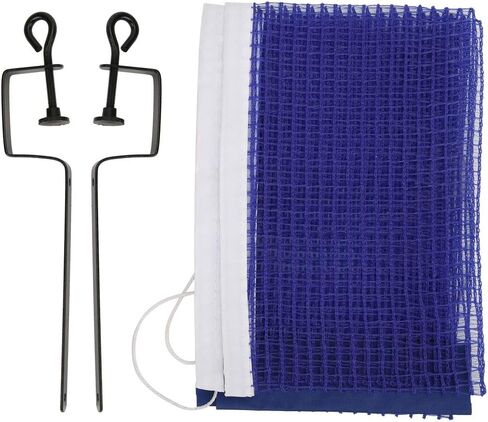 Table Tennis Net, 180x15cm Durable Polyester Ping Pong Net with Metal Bracket for Indoor and Outdoor Blue in Kuwait