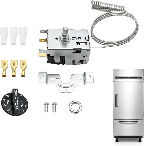 800345 077B1264 Refrigerator Thermostat Temperature Control Kit | Compatible with True Refrigerator / Freezer T-23DT GDM-19T TBB-24GAL-60 Series in Kuwait