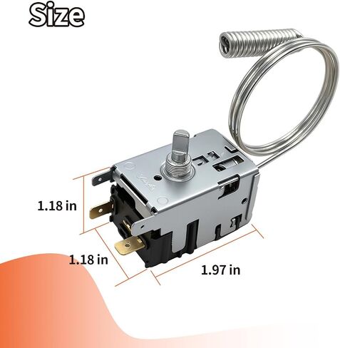 800345 077B1264 Refrigerator Thermostat Temperature Control Kit | Compatible with True Refrigerator / Freezer T-23DT GDM-19T TBB-24GAL-60 Series in Kuwait