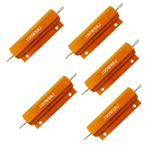 Comidox Set of 5 100W Watt Shell Power Aluminum Housed Case Wirewound Resistor 8R Ohm