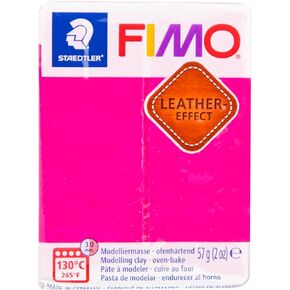 Fimo Leather Effect Polymer Clay 2oz-Berry -EF801-229