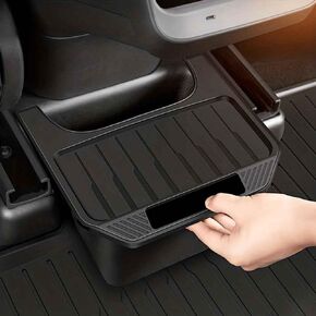 SmarTesla Tesla Model Y Interior Trash Bin Trash Can Fit 2020-2023 (Grey)