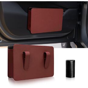 Lecctso Car Trash Can, Car Trash Bin, Leak-Proof Waterproof Oxford Leather Trash Bag Foldable & Hanging Car Organizer and Storage for Garbage, Universal Car Accessories Interior for Car SUV Truck