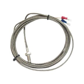 Meter Star M6 Screw Industrial Thermocouple Sensor K Type High Temperature 0-800 ° C Temperature Sensor,Thermometer Line (5 M, WRNT Shielding Wire)
