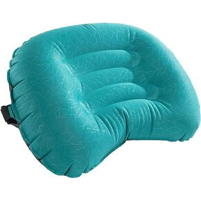 HOMBYS Beach Pillow Inflatable Camping Pillow Pool Pillow-Won’t Blow Away on Windy Beaches, Soft & Durable, Foldable and Portable, with Straps and Sandbag.(Blue, 17"x12.6"x4.7")