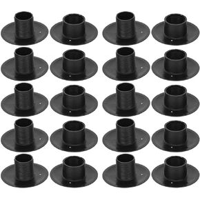 Wosune 10 Pair Tabletop Foosball Bushings, Table Football Bearing Rods, Black Foosball Fun Games Accessories for Adult Children Indoor/Outdoor Replacement for Old/Broken Book