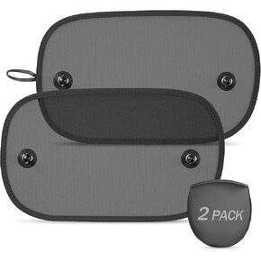 LSTRAGY Car Window Shades for Baby, 2 Pack Car Sun Shade for Baby Kids Pet UV Rays/Sunlight Protection, 20"x12" Universal Car Sun Shades with Suction Cups in Kuwait