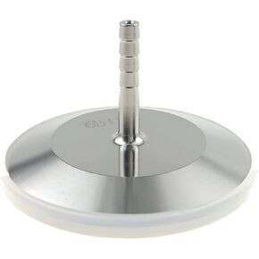 SS316L Stainless Steel Rubber Hose Barb Adapter 1.5" Tri Clamp to 4.11mm Outer Diameter Barb Connection Sanitary Tube Fitting