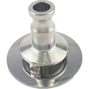 Sparge Diffusion Plate with 1/2" Male Camlock Plug Connection SS304 Stainless Steel