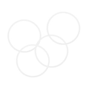 uxcell Silicone O-Rings, 45mm OD 41mm ID 2mm Width VMQ Seal Gasket for Compressor Valves Pipe Repair, White, Pack of 4