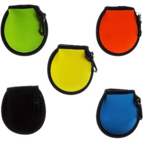Zelerdo 5 Pack Portable Pocket Golf Ball Washer Golf Ball Cleaner Pouch