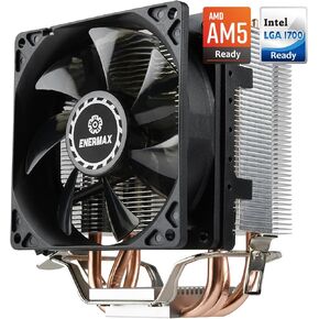 Enermax ETS-N31 ll مبرد وحدة المعالجة المركزية Intel/AMD مع 3 أنابيب حرارة مباشرة، ETS-N31-02 in Kuwait