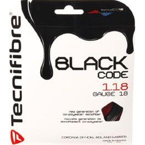 Tecnifibre Black Code Tennis String Set (18 gauge, 1.18)