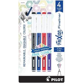 PILOT PEN FRIXION FINELINER ASSTD 4/PK, Assorted