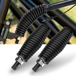SUZCO 2PCS Heavy-Duty Fatter Barrel Spring Mounting Base, 0.43"/11MM/M12 Mounting Hardware LED Whip Light Spring Antenna Spring Mount Fit for UTV ATV Truck Car