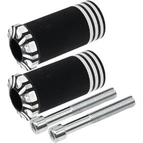 Motorcycle Shifter Peg Shift Lever CNC Billet Foot Pegs Replacement for Harley Sportster Softail Street Road Dyna Glide Touring, Black