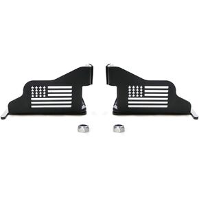 for JK JL Exterior Accessories:Metal Foot Pegs for 2007-2024 Jeep Wrangler JK JL 2/4 Door,1 Pair(Flag)