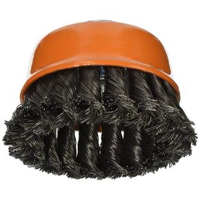 Walter 13F301 Wire Cup Brush - 3 in. Carbon Steel Knot Twisted Wire Cup