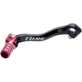 TUSK Folding Shift Lever + 1" Black/Red Tip CRF50F, CRF70F, XR 70R, TTR 50E