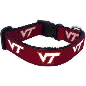 NCAA Virginia Tech Hokies Dog Collar, Maroon, X-Small