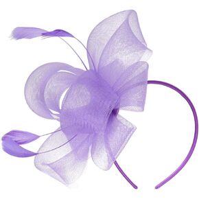 1 Set Tea Party Hat Womens Fascinators Hat Banquet Headwear Fascinators for Women Tea Party Bride Hair Clip Women's Fascinators Miss Top Hat Fine Artificial Lavender