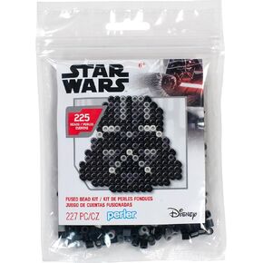 Perler Star Wars Darth Vader Introductory Fused Bead Craft Activity Kit, Finished Project Sizes Vary, Multicolor 227 Pieces