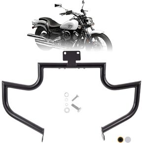 Crash Bar Engine Guard Highway Freeway Bar for Yamaha VStar dragstar 400 650 (Black)