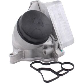 MOTOKU Engine Oil Filter Housing with Oil Cooler and Gasket Assembly for BMW 328i 2011-2015 528i 2010-2011 X1 2013-2015 X3 2009-2015