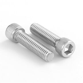 1/4-20 x 1 Socket Head Cap Screws Bolts, 304 Stainless Steel 18-8 Bright Finish, Allen Hex Drive, Fully Threaded, 25 PCS