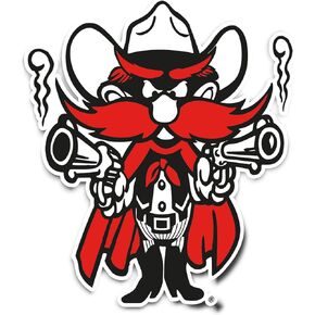 Desert Cactus Texas Tech University Vinyl Decal Laptop Water Bottle Car Scrapbook Sticker (IND 23)