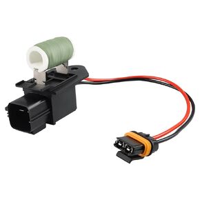 WMPHE Radiator Fan Blower Motor Relay Resistor Compatible with 2009-2021 Chrysler 300 Dodge Charge Challenger Replacement for 68050128AA Cooling Fan Motor Resistor with Wiring Harness