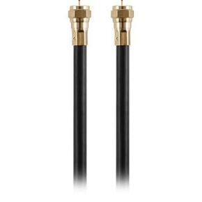 Rocketfish 25' Indoor/Outdoor RG6 Coaxial Cable - Antenna Cable for High-Speed & Quality Signal Transmission - Flexible Coaxial Cable for Outdoors & Indoors - Gold-Plated Cable Connectors - Black in Kuwait