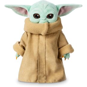 Disney Store Official Grogu (The Child) Plush, The Mandalorian, 11 Inches Toy Figure, Soft and Huggable Star Wars Toy, Detailed Plush Sculpting with Embroidered Features,