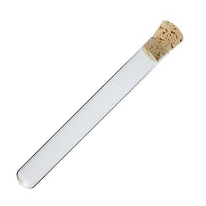 16x150mm Borosilicate Glass Test Tubes with Cork Stoppers, 23ml Vol, Karter Scientific 201B1 (Pack of 10)