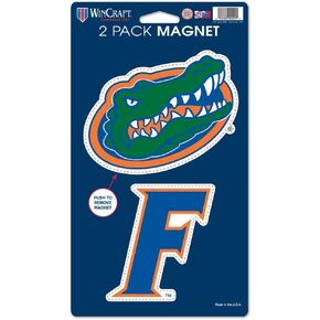 WinCraft NCAA University of Florida WCR29037014 Magnets (2 Pack), 5" x 9"