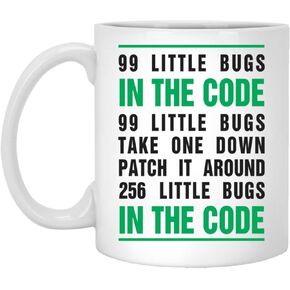 99 Little Bugs In The Code Mug 11oz in Kuwait