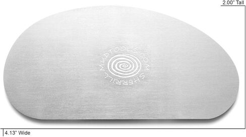 Mudtools Stainless Steel Rib Size 5 Firm - Large Kidney Shape - Ceramics, Pottery, Clay - SS5 in Saudi Arabia
