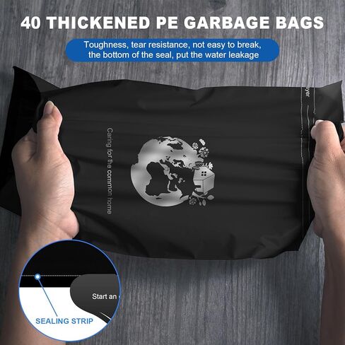 AnTom Car Trash Can,Multipurpose Mobile Phone Stand Trashcan, Car Accessories Hanging Garbage Can,Aluminum Alloy Rotary Storage Trash Bin,Waterproof 40 Attached Trash Bag(Black) in Kuwait