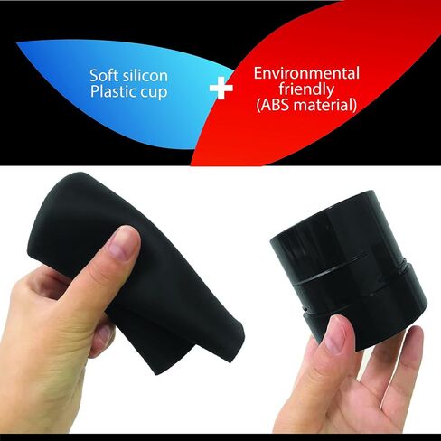 Mini Car Trash Cans with Lid. Leakproof Vehicle Auto Trash Bin. Mini Trash Bin. Automotive Garbage Can for Cars, Home, Office and Home Office. Set of 2. (Black) in Saudi Arabia