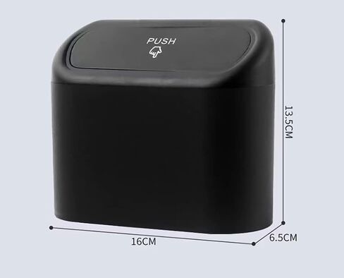 Mini Portable Car Trash Can Car Seat Back Door Hanging Storage Box Multifunctional Car Supplies Capacity 1L (Pink) in Saudi Arabia