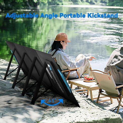 40W Portable Solar Panels with USB QC3.0(Support Fast Charging), 21V DC Output Port, Waterproof Solar Panels Charger, Foldable Solar Panel for Power Bank, Laptop,Cell Phone, Camping, Hiking in Saudi Arabia