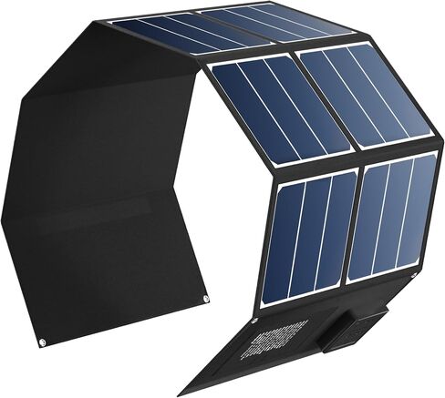 40W Portable Solar Panels with USB QC3.0(Support Fast Charging), 21V DC Output Port, Waterproof Solar Panels Charger, Foldable Solar Panel for Power Bank, Laptop,Cell Phone, Camping, Hiking in Saudi Arabia